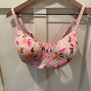 PINK Victoria's Secret Floral Print Bra